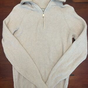 Women’s XS Cream Sweater Half-Zip
